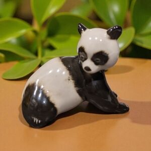 Lomonosov USSR Sitting Panda Figurine